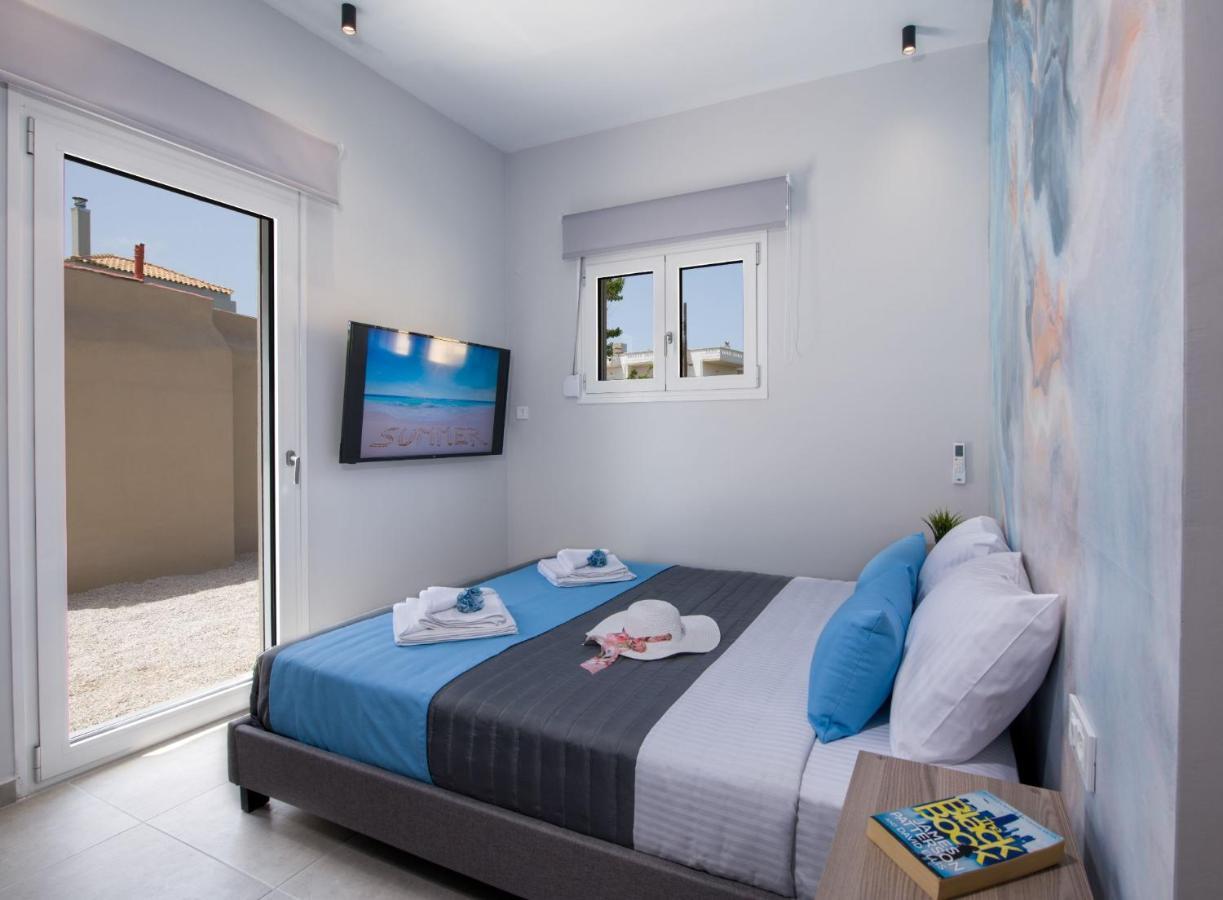 Luxury Villa Eva-Mari With Jacuzzi, 50M From The Beach Stalós Exteriör bild