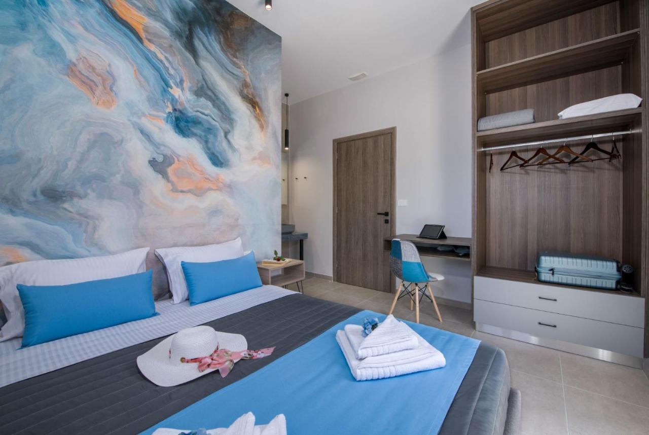 Luxury Villa Eva-Mari With Jacuzzi, 50M From The Beach Stalós Exteriör bild