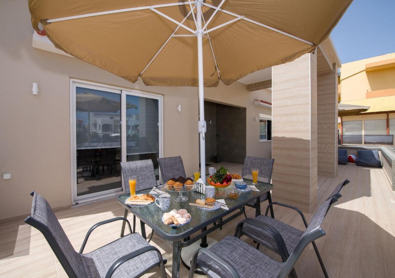 Luxury Villa Eva-Mari With Jacuzzi, 50M From The Beach Stalós Exteriör bild