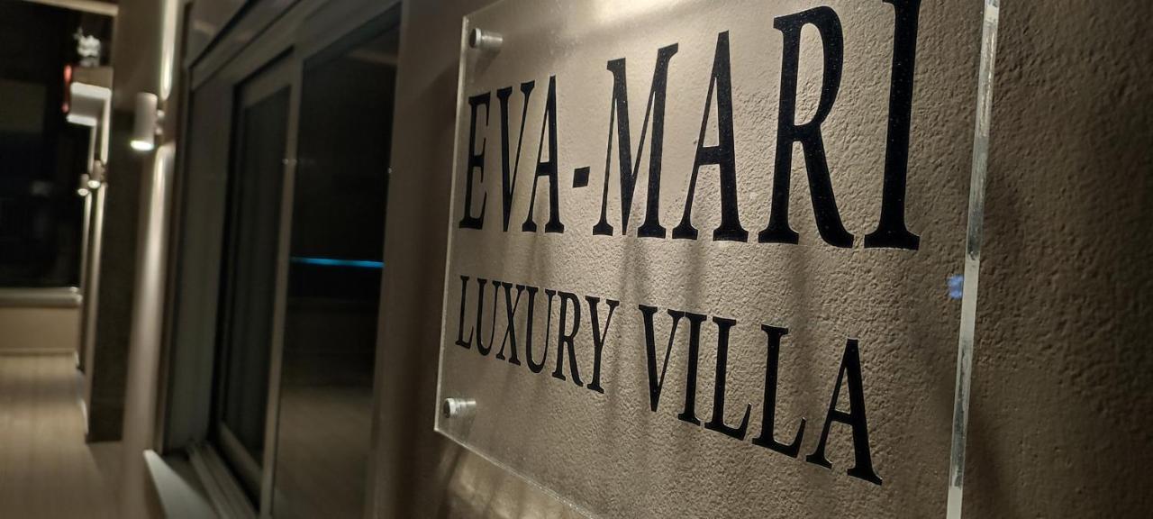 Luxury Villa Eva-Mari With Jacuzzi, 50M From The Beach Stalós Exteriör bild