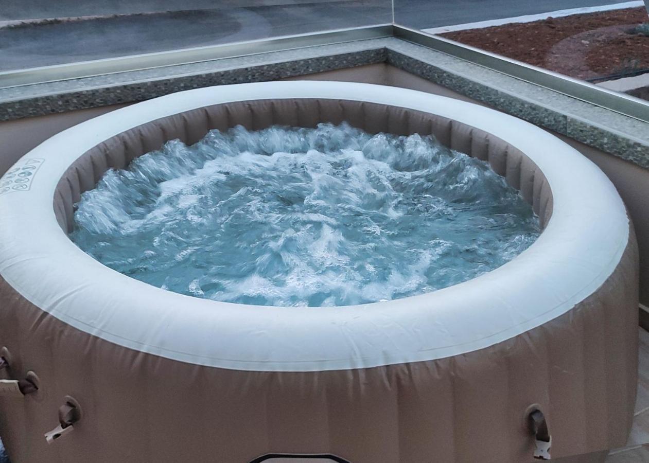 Luxury Villa Eva-Mari With Jacuzzi, 50M From The Beach Stalós Exteriör bild