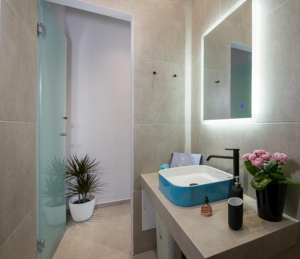 Luxury Villa Eva-Mari With Jacuzzi, 50M From The Beach Stalós Exteriör bild
